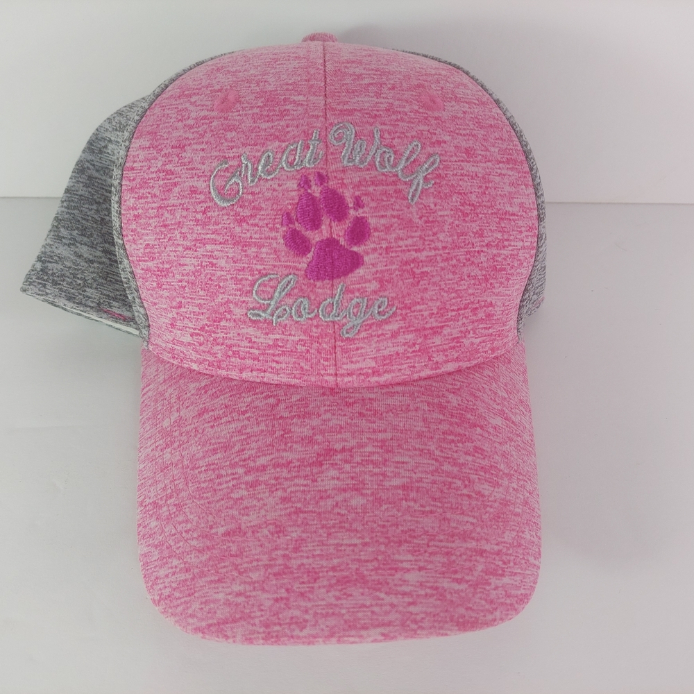Great Wolf Lodge Pink and Gray Women's Cap Snapback